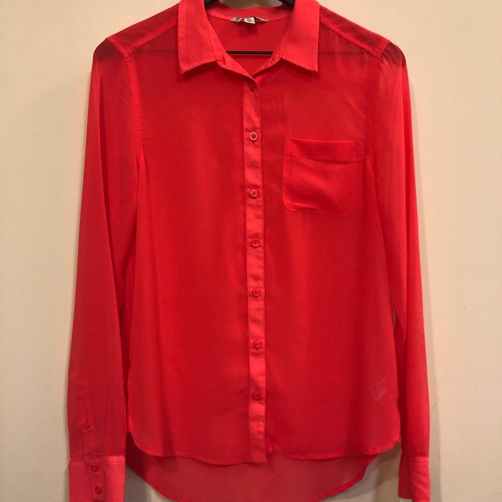 NWOT American Eagle Sheer Long Sleeve Blouse